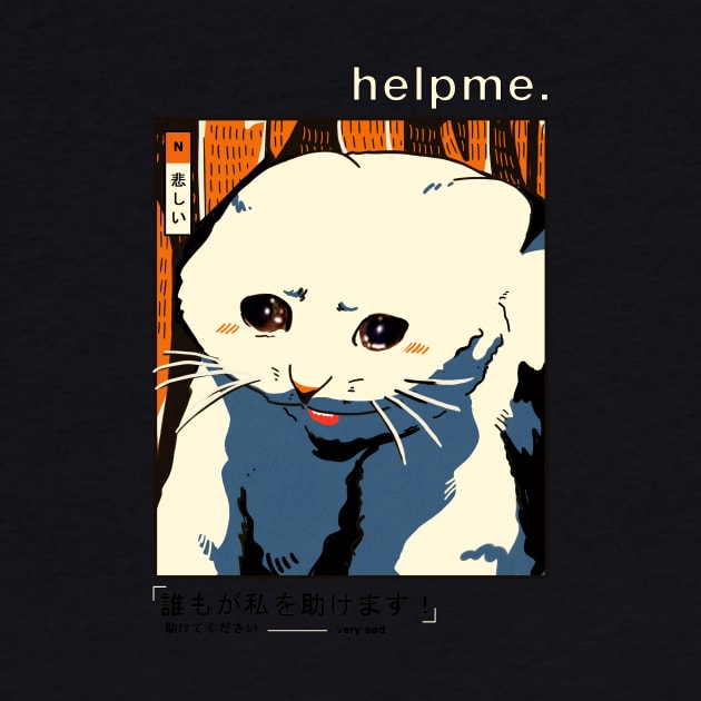 SAD CAT MEME by Dank MEME Tshirt